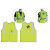 5X CLS 2 ECON SAFETY VEST LY ECON ECONOMY W/ZIPPER CLOSURE (4C-2L)