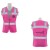 2XL NON RATED PINK SAFETY VESTW/ ECOSOUTH SERVICES LOGO 1C 1C 1L