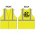 6-XL CLS 2 SAFETY VEST -LIME GREEN MESH W/ A&C CONSTRUCTION LOGO (1L - 1C)