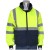 Class 3 Black Bottom Bomber Jacket, Reversible with Zip-Off Sleeves, Hi-Vis Yellow, 4-XL