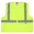 Class 2 Recycled Safety Vest, Hi-Vis Yellow Mesh, Zipper Closure, 3 Pockets, 2-XL