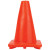 Orange Safety Cone, No Reflective Collars, 1.2 Lbs., 12"