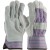 7532-L  B/C LTHR PALM/CNVS BK WORKGLOVES RUBBERIZED CF LG