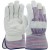 Pigskin Leather Palm Glove with Fabric Back and Thermal Lining, Rubberized Safety Cuff, Medium