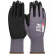 15 Gauge Gray Nylon Glove, Black Nitrile MicroSurface Grip, Small