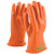Novax® Rubber Insulating Electrical Gloves, Orange, Class 00, 11" Length, Size 10 (X-Large)