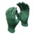 4 Mil Green Disposable Nitrile Glove, Landfill Biodegradable, 9.5" Length, Powder Free, Textured Grip, Large
