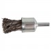 1/2 IN. .014 Carbon Steel  Knot Wire End Brush