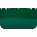 9" X 15-1/2" Dark Green PETG Face Shield, Non-Bound, Flat Base, Universal Fit