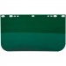 9" X 15-1/2" Dark Green PETG Face Shield, Non-Bound, Flat Base, Universal Fit