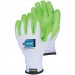 Dexterity® 10-Gauge Cotton/Poly Knit Glove with Green Hi-Vis Latex Palm, Cut & Needlestick Resistant, Large