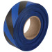 1-3/16" x 100 Yd Flagging Tape - Blue/Black Stripe