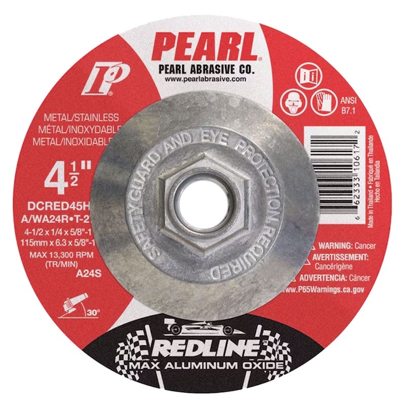 4-1/2" x 1/4" x 5/8"-11 Redline™ T27 Grinding Wheel