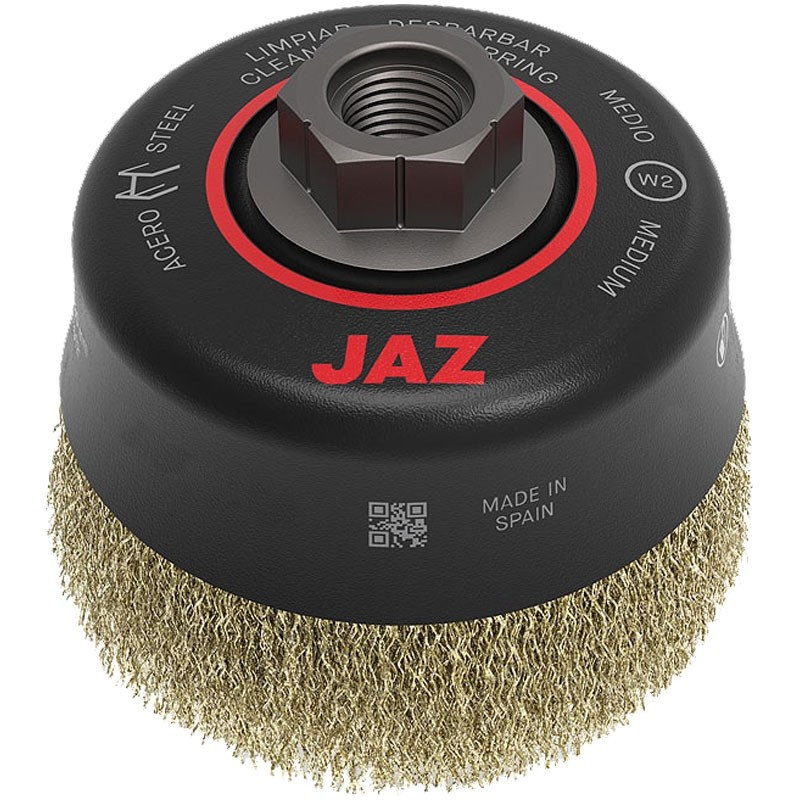 5" x 5/8-11" Crimped Wire Cup Brush .020 Wire - Carbon Steel