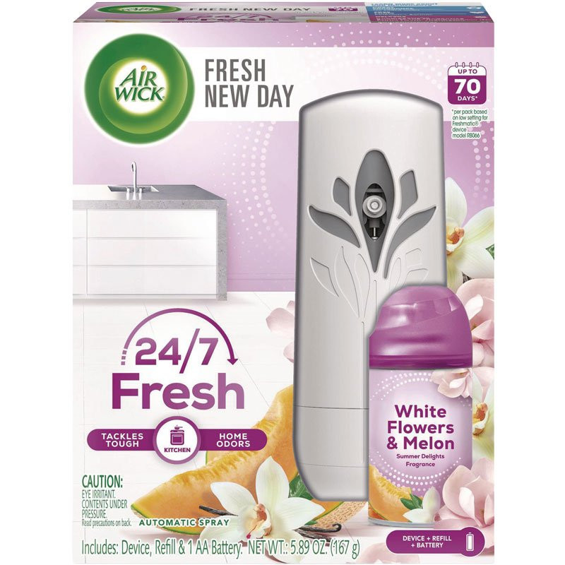 Air Wick Auto Spray Air Freshener Starter Kit, Summer Delights Scent