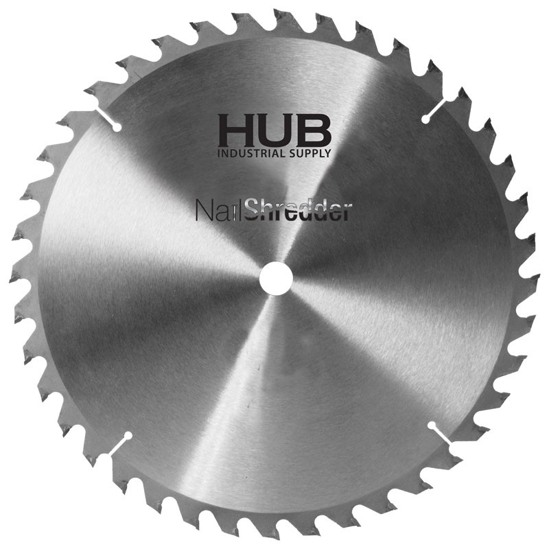 12" x 1" 40T Nail Shredder Carbide Blade