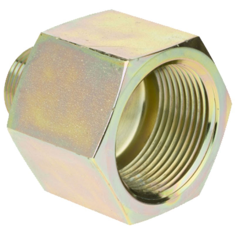 1/8" Male NPT x 1/4" Female NPT Steel Straight Adapter