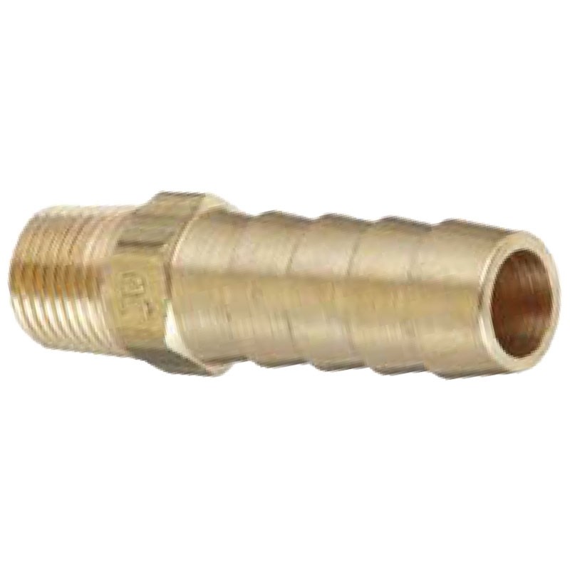 5/16" ID. x 1/8" MPT Hose Barb, Brass