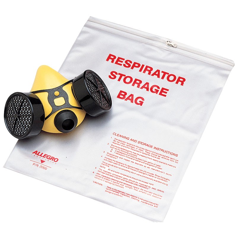 14" x 15" 10 Mil Respirator Storage Bag