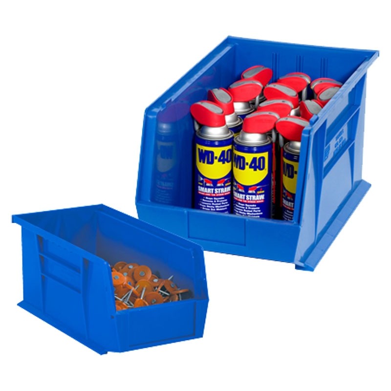 7-3/8" x 4-1/8" x 3" Blue Stack & Hang Bins
