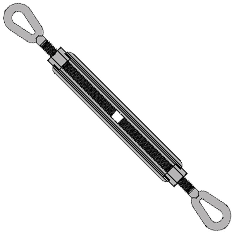 1/2" x 6" Galvanized Turnbuckle Eye & Eye