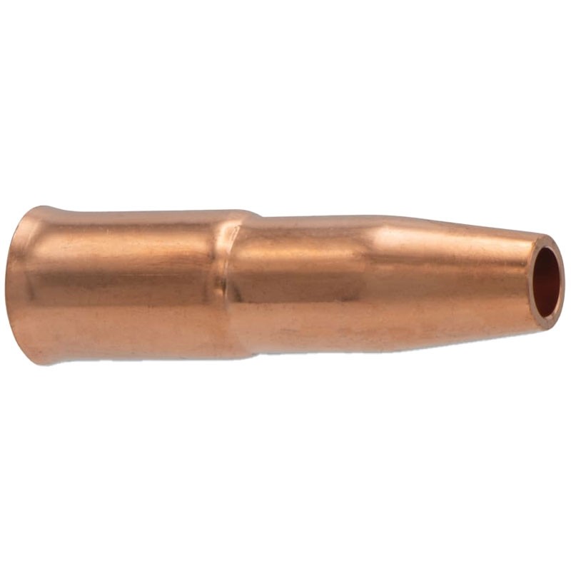MIG Gun Nozzle, 3/8 in Bore, 1/8 in Recess, Tweco® Style 22, Short Stop