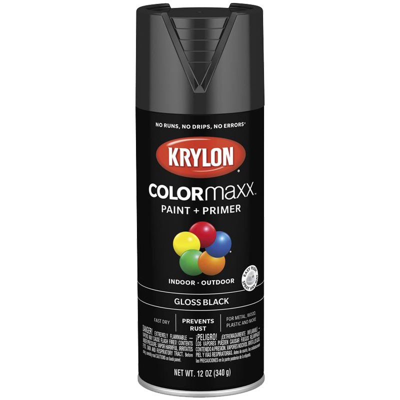 ColorMaxx™ Enamel Spray Paint, 12 Oz. Aerosol, Gloss Black