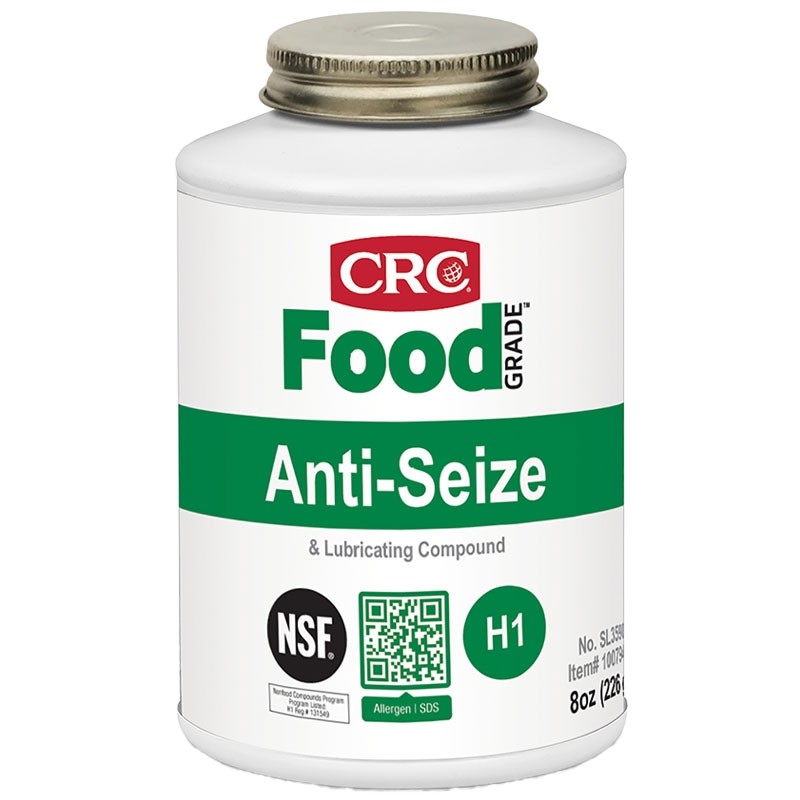 CRC Food Grade Anti-Seize & Lubricant, 8 oz. Brush Top Jar
