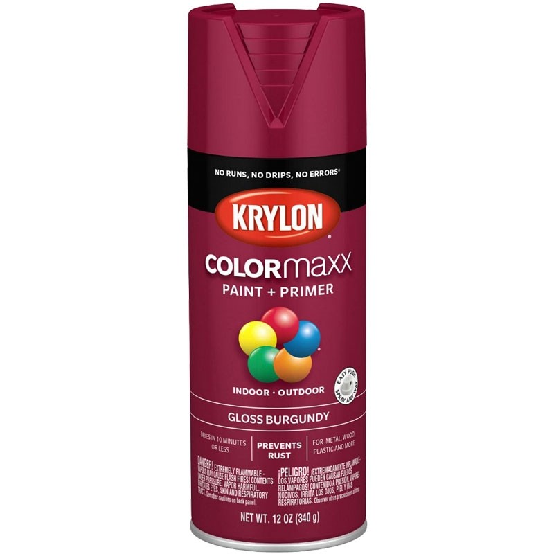 ColorMaxx™ Enamel Spray Paint, 12 Oz. Aerosol, Gloss Burgundy