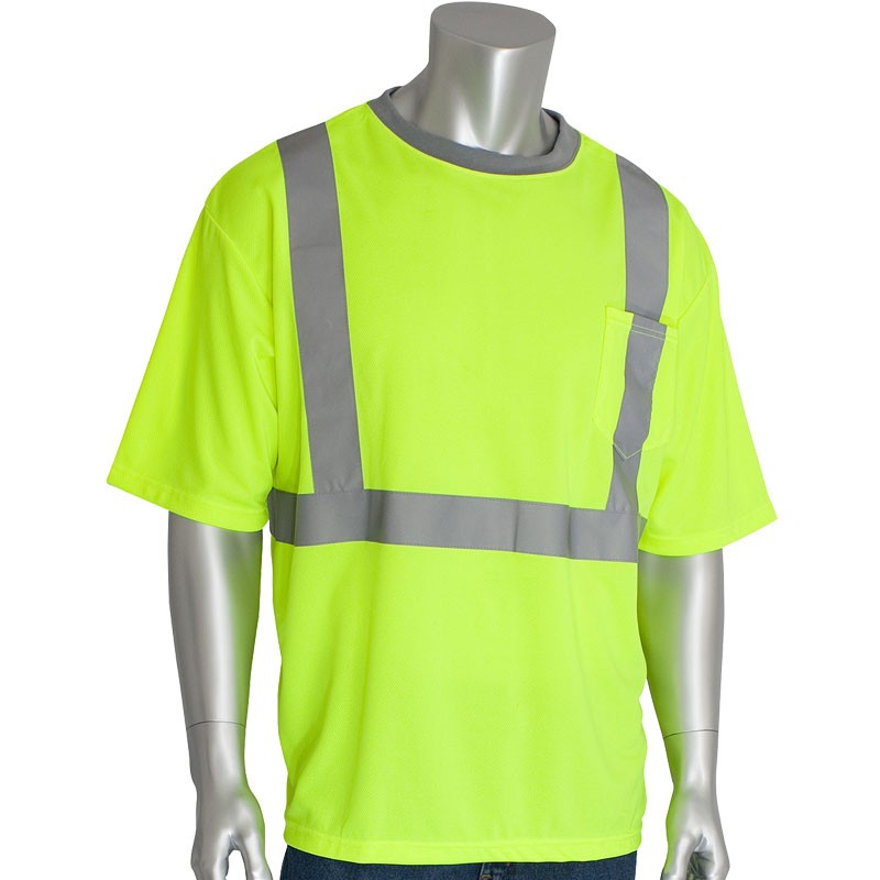 Class 2 Crew Neck T-Shirt Lime - Yellow, 5-XL