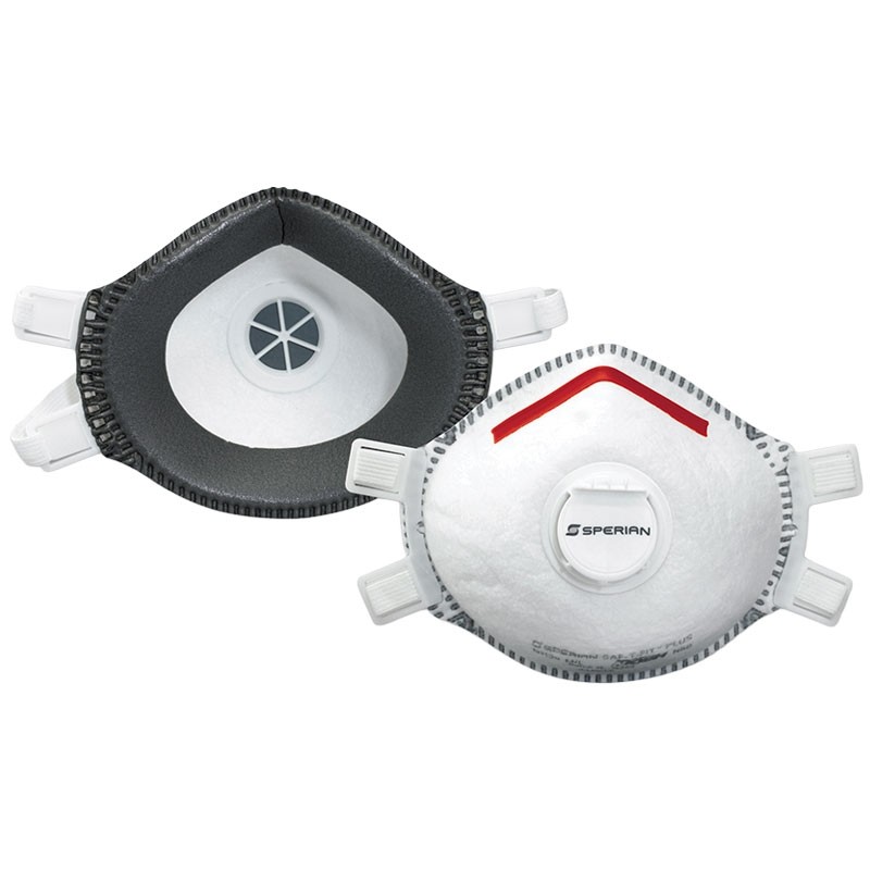 SAF-T-FIT® Plus Molded Cup Respirators, Nose, N99, w/Valve, X-Large