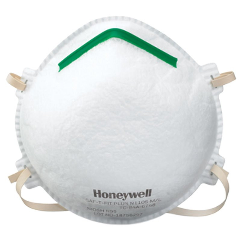 Saf-T-Plus N95 Disposable Respirator, Non-Oil/Vapor, Medium/Large