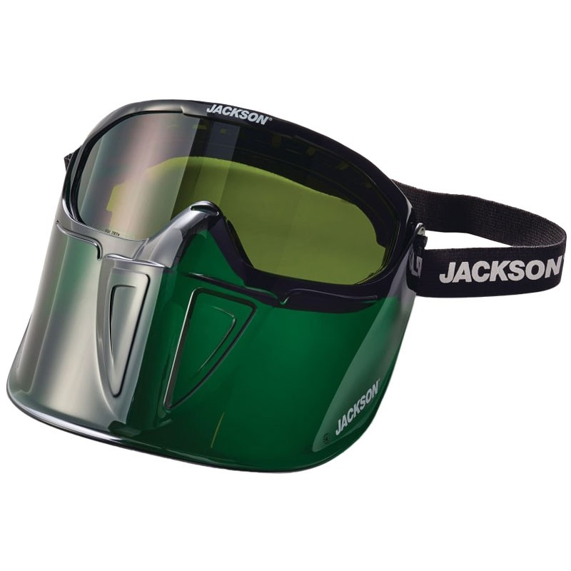 GPL500 Google w/ Detachable Green Face Shield, Shade 3 IR