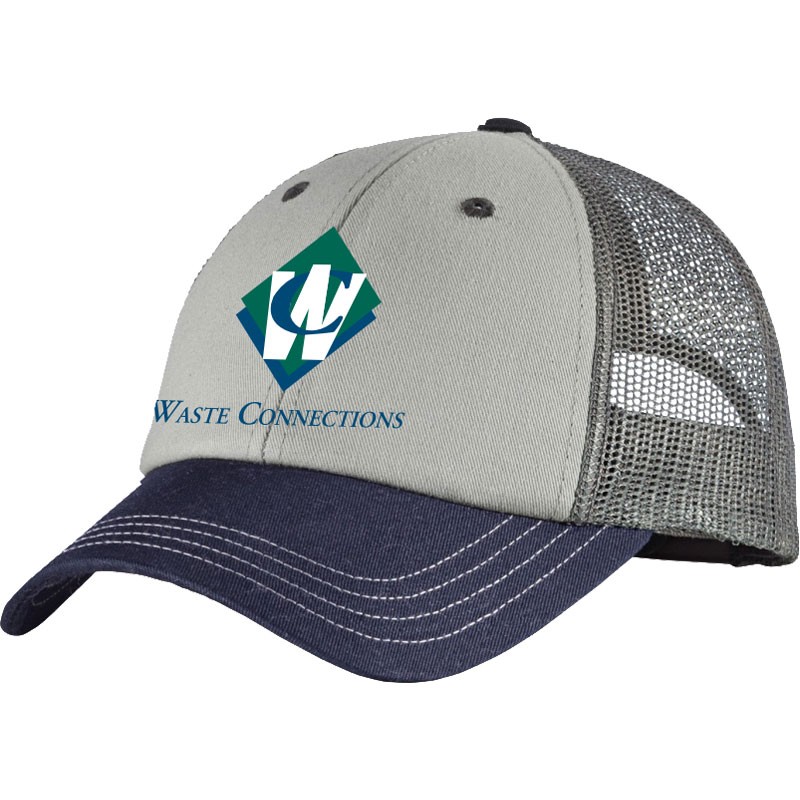 NAVY/GRAY BASEBALL CAP W/WASTE  CONNECTIONS LOGO