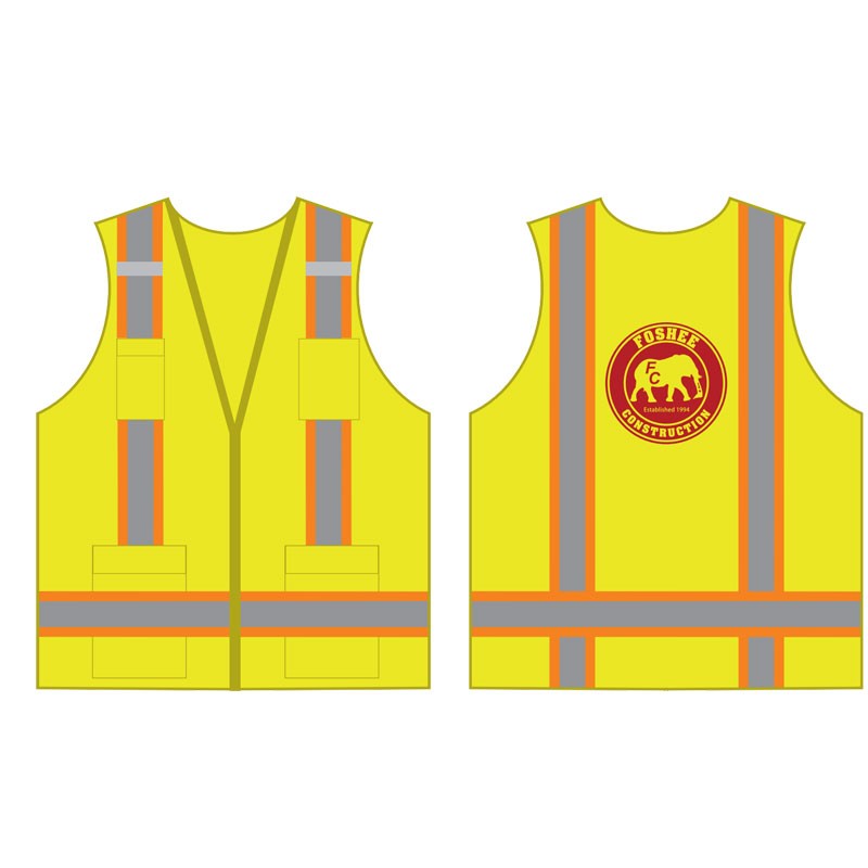 MED TWO-TONE STRIPE CLS 2 VEST LY W/ FOSHEE CONSTRUCTION (1C - 1L)