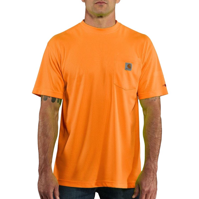 Carhartt Force® Short Sleeve T-Shirt, Bright Orange, Large