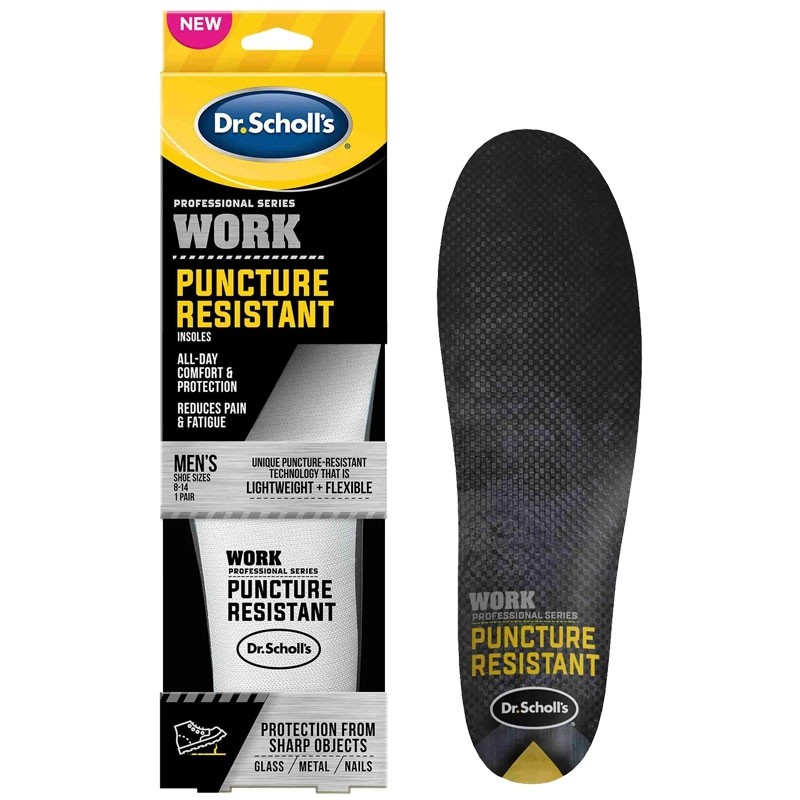 Dr. Scholl's® Puncture Resistant Insoles, Trim to Fit Men's Shoe Size 8-14