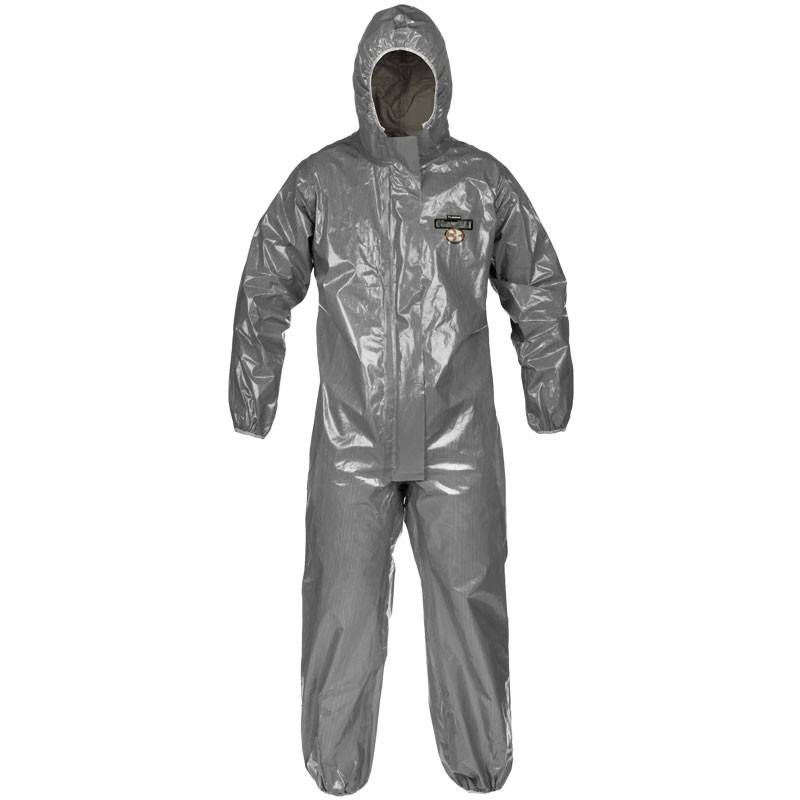 ChemMax® 3 Sealed Seam Coverall - Respirator-Fit Hood, Zipper Closure w/ Storm Flap, Elastic Face, Wrist & Ankles, Large