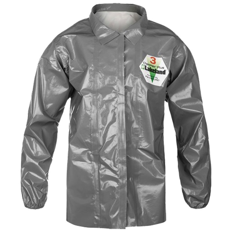 ChemMax® 3 Jacket w/Elastic Wrist, Double Storm Flap, Hook & Loop Closure, Large