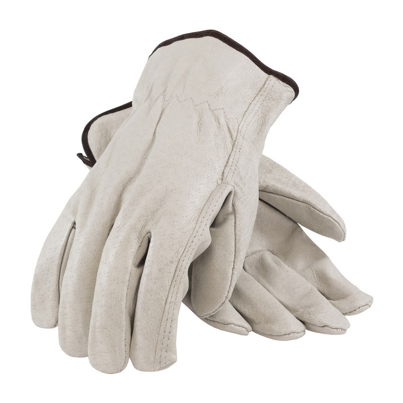 300-M  GRAY POLY/COTTON STRING KNITGLOVES RUBBER CTD MED