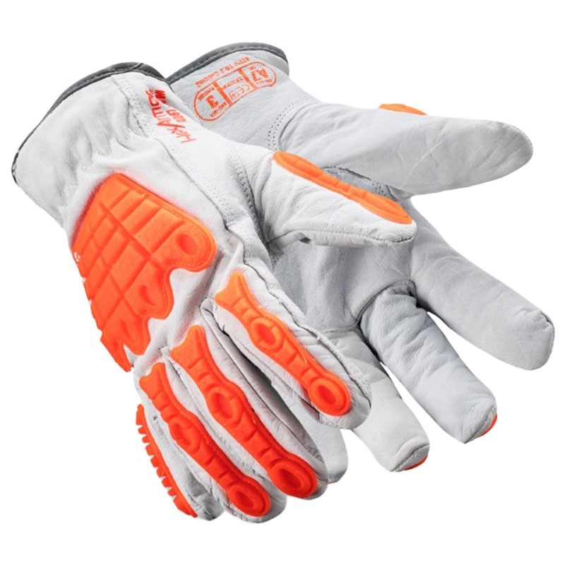 HexArmor® Chrome Series® 4067 Leather Glove, Cut Resistant w/ Impact Protection, 2-XL
