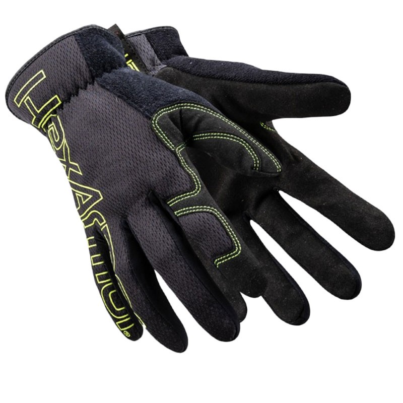 HexArmor® Hex1® 2133 Synthetic Leather Palm Glove, Slip-On, Hi-Vis Yellow, Large