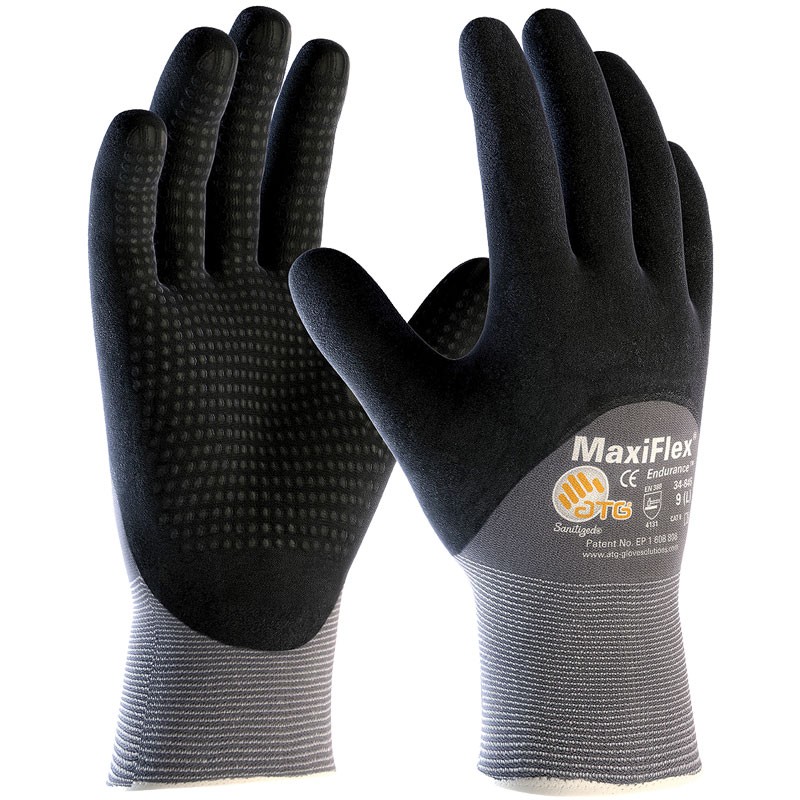 MaxiFlex® Micro-Foam Nitrile Coated Gloves with Dots - Medium