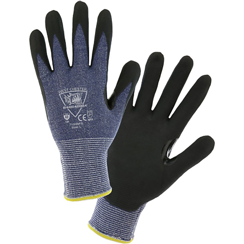Barracuda Blue HPPE Shell W/ Microfoam Nitrile Dip, Large