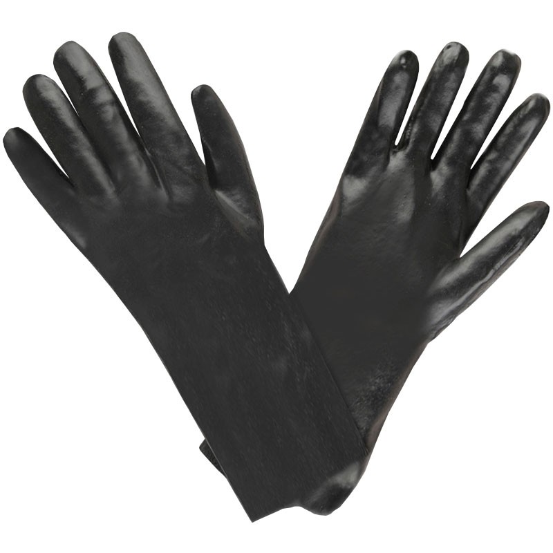 Economy 14" PVC Dipped Glove, Smooth Grip, Interlock Lining, Universal Size