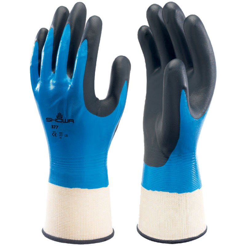 377-S BLUE NITRILE W/BLACK FOAM NITRILE OIL & CHEMICAL RESISTANT SMALL