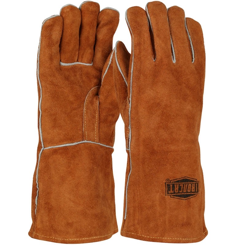 Ironcat® Premium Split Goatskin Mig Welder's Glove w/ Reinforced Palm, Thumb, & Index Finger, 2X-Large