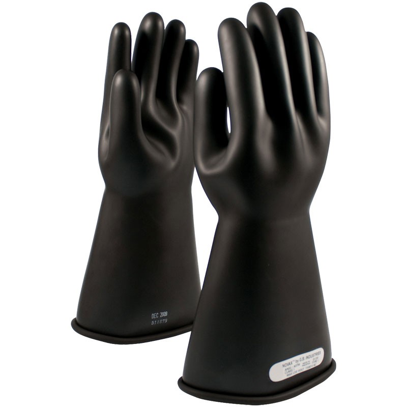 150-2-14-11  CLASS 1  14 IN. ELECTRICALINSULATING GLOVES BLACK  SIZE 11