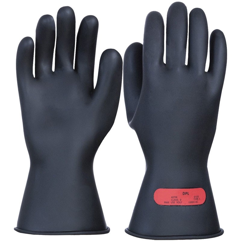 Size 9.5 Rubber Insulating Glove, Class 0, Large