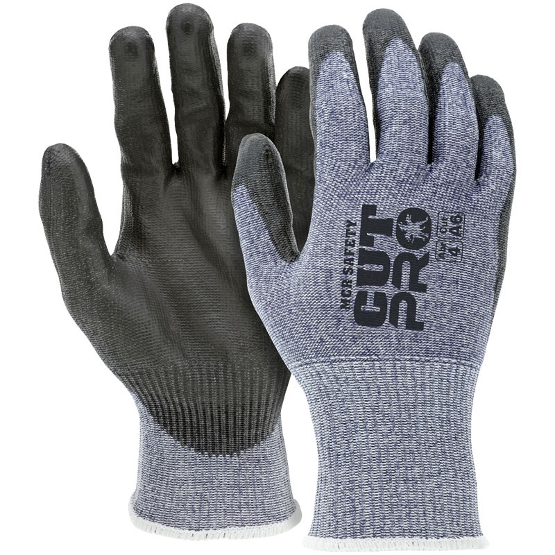 Cut Pro® Gray HPPE Glove, PU Coated Palm, Touchscreen Compatible, X-Large